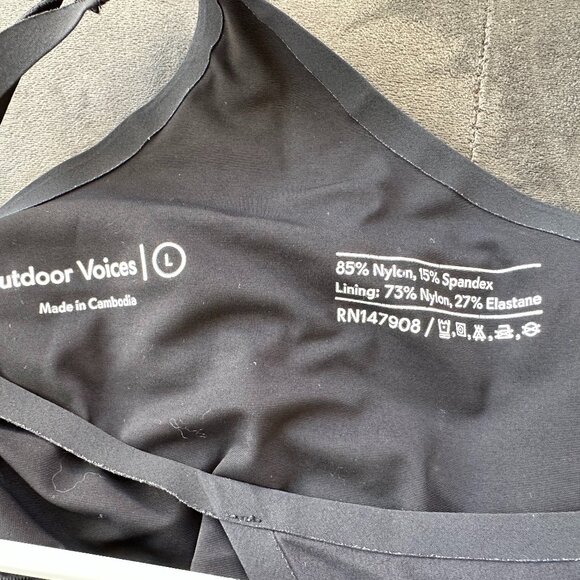 Outdoor Voices - The Exercise Dress, Black, L - Picture 4 of 4